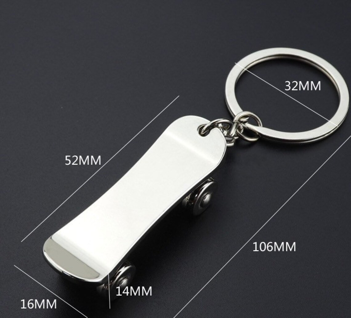 Skateboard Keychain Etsy