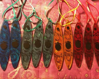 Unique Handmade Kayak Ornament