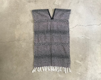 Vintage Fringed Poncho