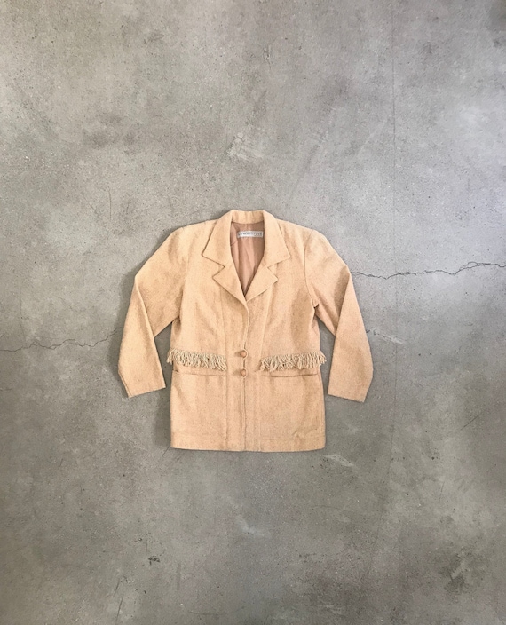 Vintage Fringed Blazer