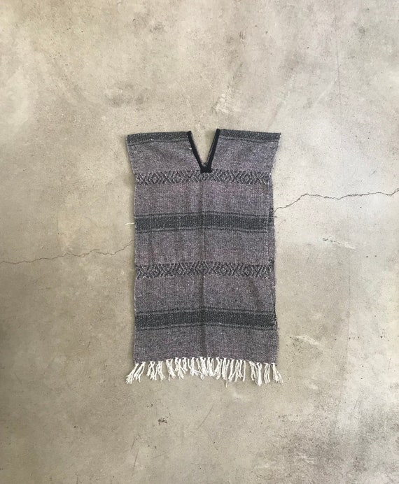 Vintage Fringed Poncho