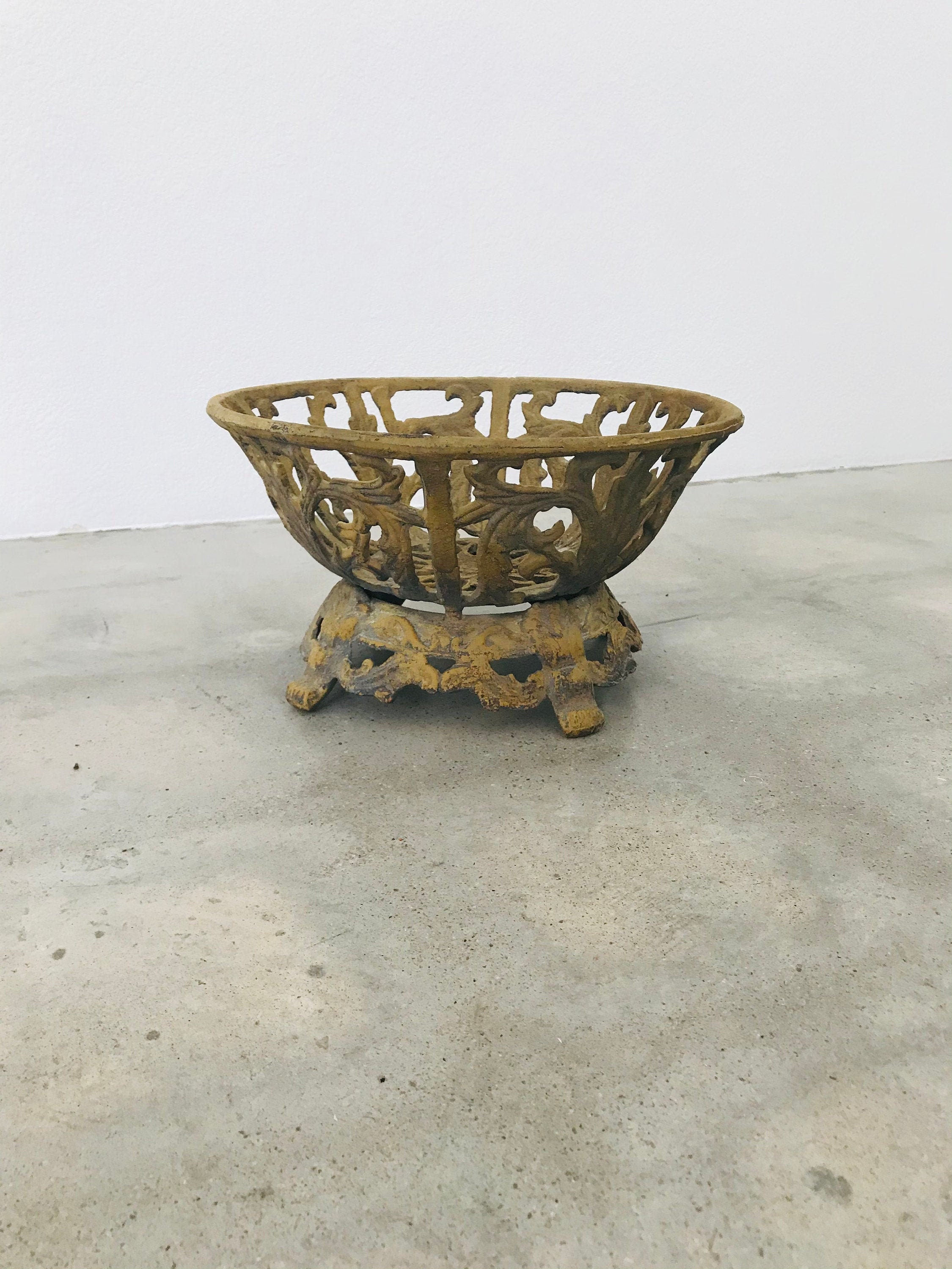 Vintage Metal Fruit Tray Etsy