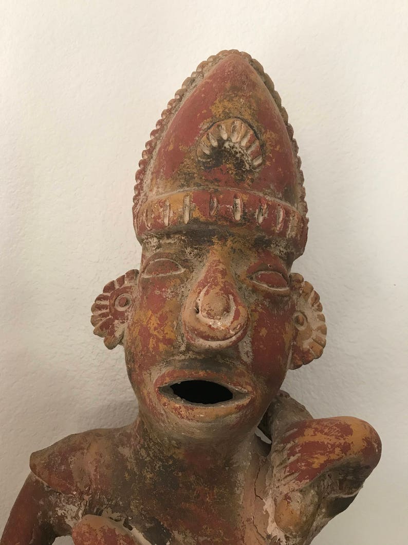 Vintage Myan / Aztec Clay Sculptures Etsy
