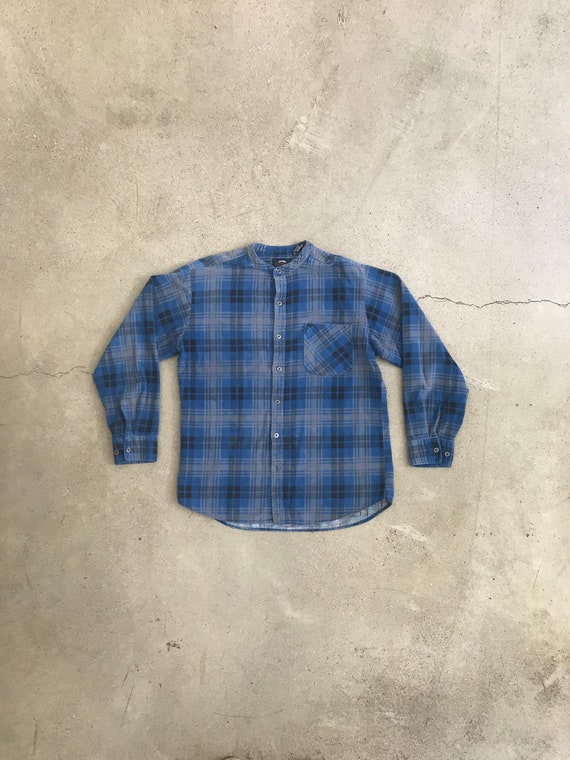 Vintage Mandarin Neck Flannel - image 1