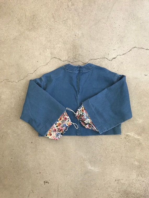 Vintage Denim Crop Top - image 5