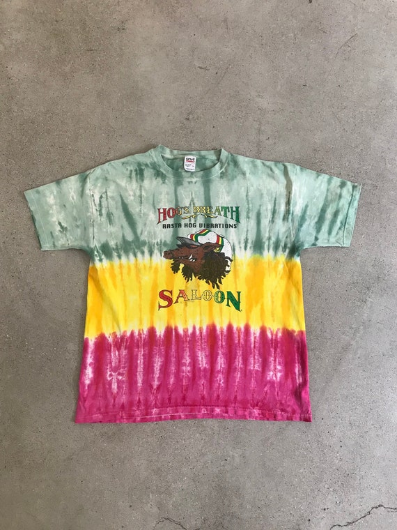 Vintage Rasta Hog Tye Dye Tee
