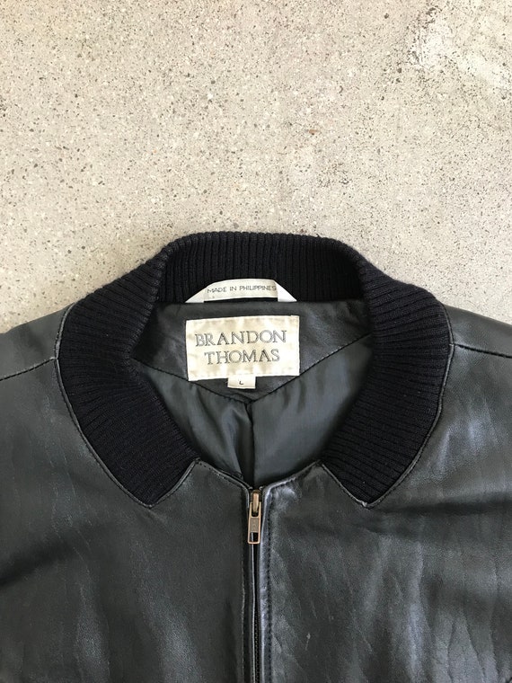 VintageBrandon Thomas Leather Bomber - image 2