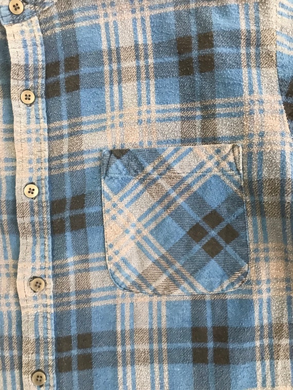 Vintage Mandarin Neck Flannel - image 3