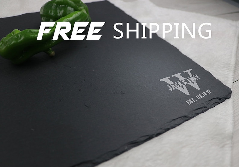 personalized slate cheese board,Mr./&Mrs.,personalized serving platter,The Name of Love Engraved Slate Cheese Board,CH204