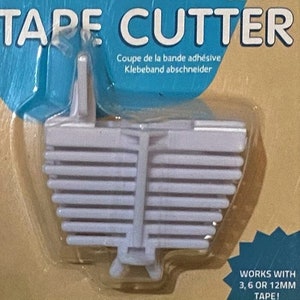 Tape Cutter-Couture Creations-for double sided tape-white