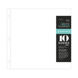 3 Ring Binder Sleeves-12 X 12 (10 Pack)- Assorted Divided- Full Page ...