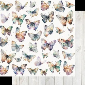 12x12 Papers Collection, cut apart sheets, vellum creative cuts- Blossom & Bloom Collection-Uniquely Creative