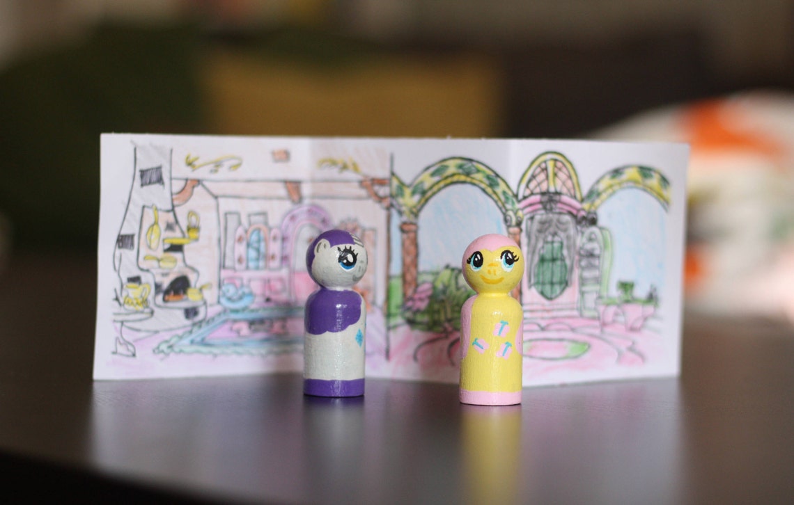 My Little Pony Scene Fluttershy & Rarity PDF - Etsy