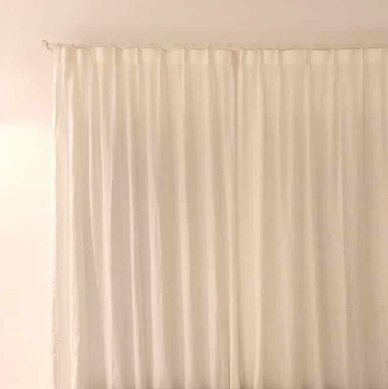 Custom made curtains.Linen window treatments.100/% European linen fabric Softened washed linen Linen Curtains.Linen panels.Linen draperies