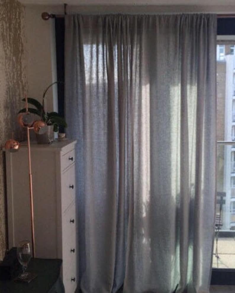 Custom made curtains.Linen window treatments.100/% European linen fabric Softened washed linen Linen Curtains.Linen panels.Linen draperies