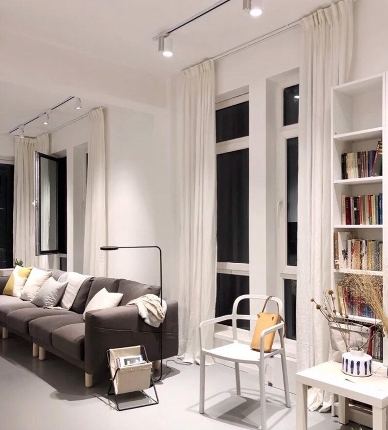 Custom made curtains.Linen window treatments.100/% European linen fabric Softened washed linen Linen Curtains.Linen panels.Linen draperies