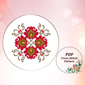 Winter Ornament Mandala - Christmas Cross Stitch Pattern PDF, Modern Holiday Decor, Counted Cross Stitch Chart, Instant Download #1146