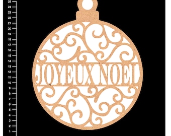 Boule Joyeux Noel 1 25 cm