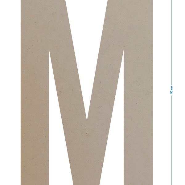 Lettres Géantes hauteur 50 cm. Bois MDF 3mm.