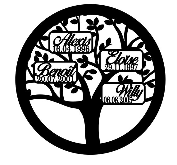 Decoración árbol De La Vida De Madera | Diámetro 20 Cm | Para Colgar En Ventana O Pared