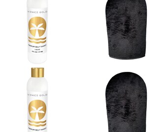 Venice Gold Premium Self Tanner - Bundle - Best Self-Tanner for Face and Body - Blend of Premium & Natural Ingredients - Vegan Friendly