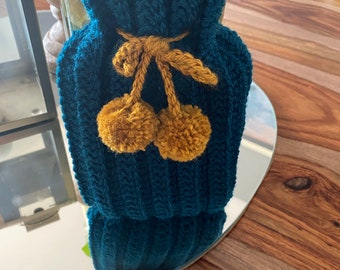 Small covered hot water bottles