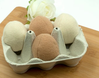 Felt food eggs-2 PCS, Play food, Pretend food for play