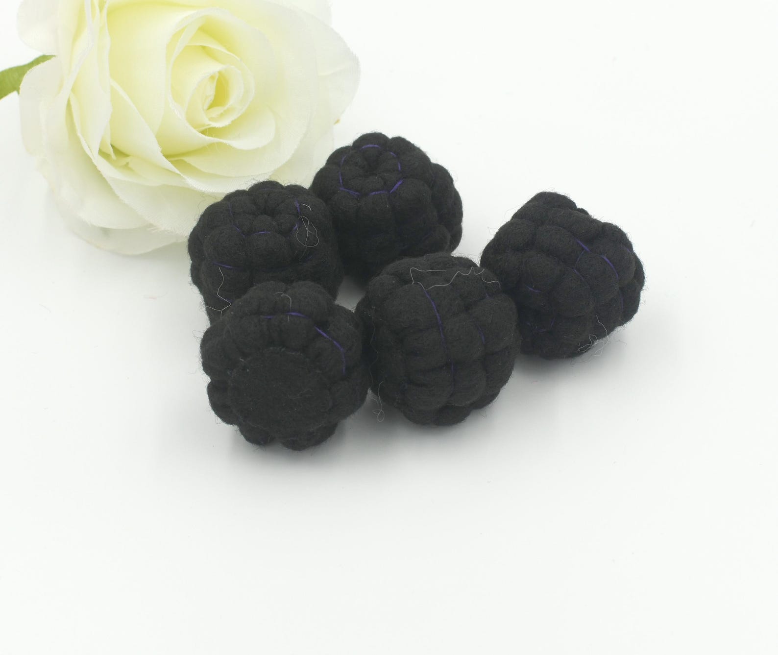 Felt Food Berries Set, Felt Blueberry, Felt Raspberry, Felt Blackberry ...