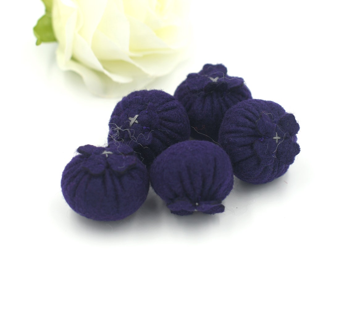 Felt food berries set Felt blueberry Felt raspberry Felt | Etsy