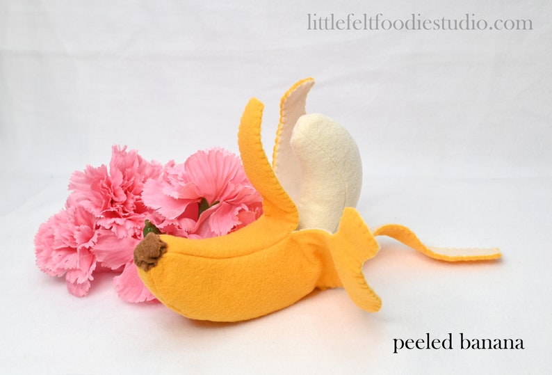 Felt Play Food Banana Set Play Food Pretend Food for Play Etsy