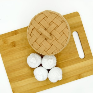 Felt food dim sum set, Play kitchen, home decor, play kitchen toy, play kitchen accessories