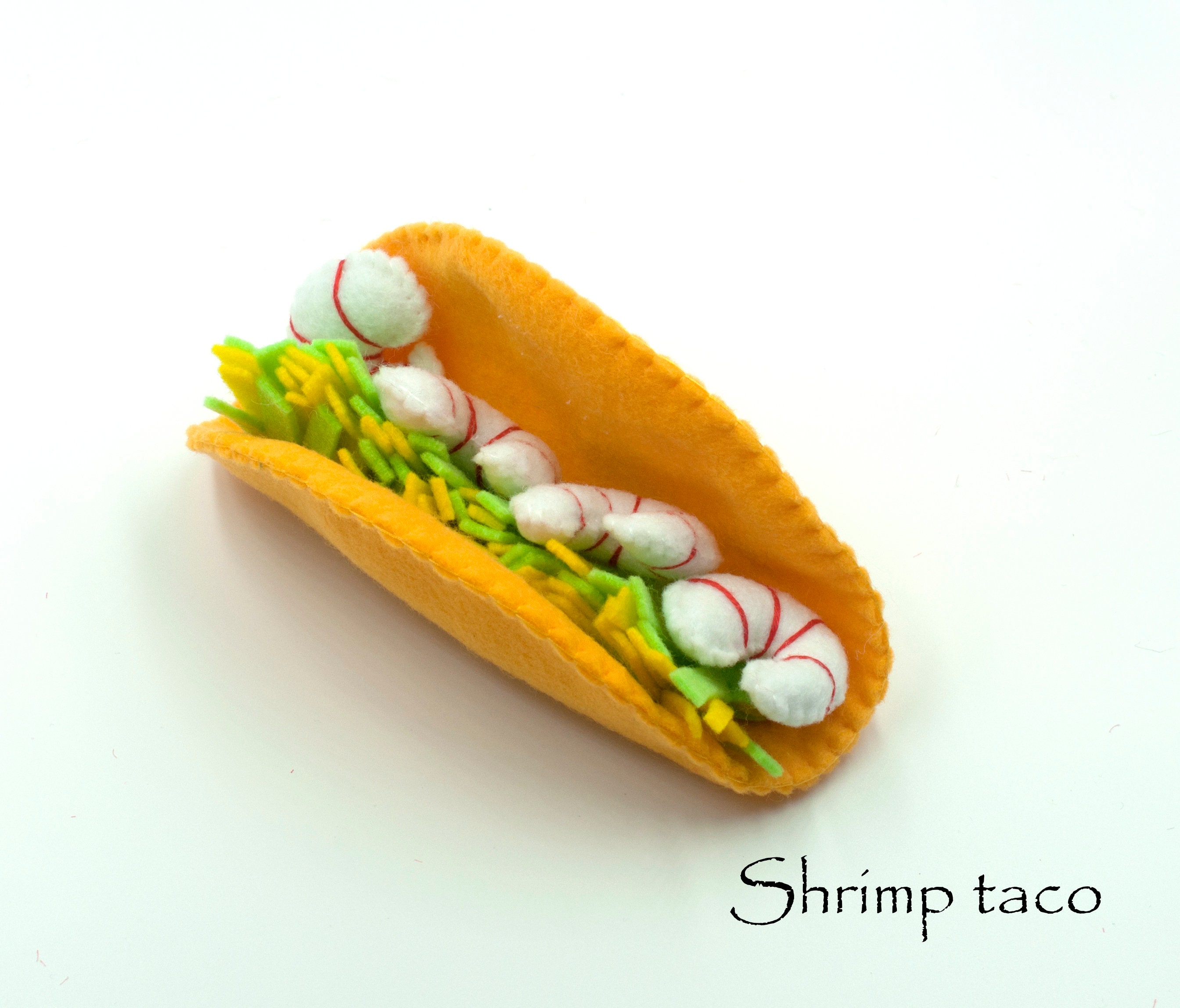 Felt Food Taco Play Food Pretend Food for Play Play Kitchen Etsy