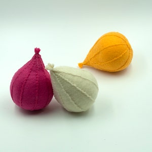 Felt food onion, Play food, Pretend food for play kitchen, Felt vegetable