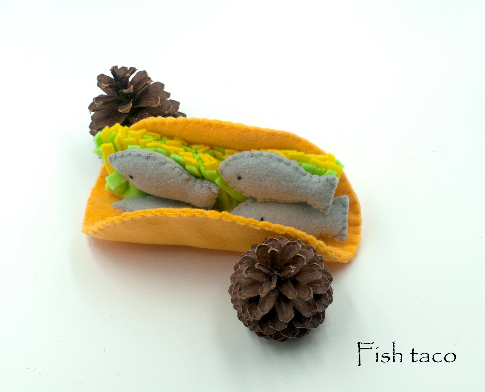 Felt Food Taco Play Food Pretend Food for Play Play Kitchen Etsy