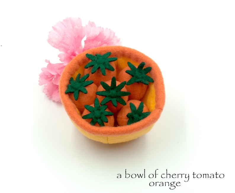 Felt Food Cherry Tomato Play Food Pretend Food for Play Etsy