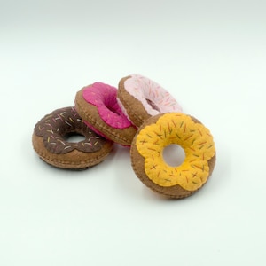 Comida de fieltro, Comida simulada, Jugar a la panadería, Jugar al té de la tarde, Regalo de cumpleaños, Donut