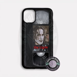 The Crow VHS Phone case iconic vintage Horror Durable lightweight perfect gift idea iPhone Moto G Pixel Galaxy