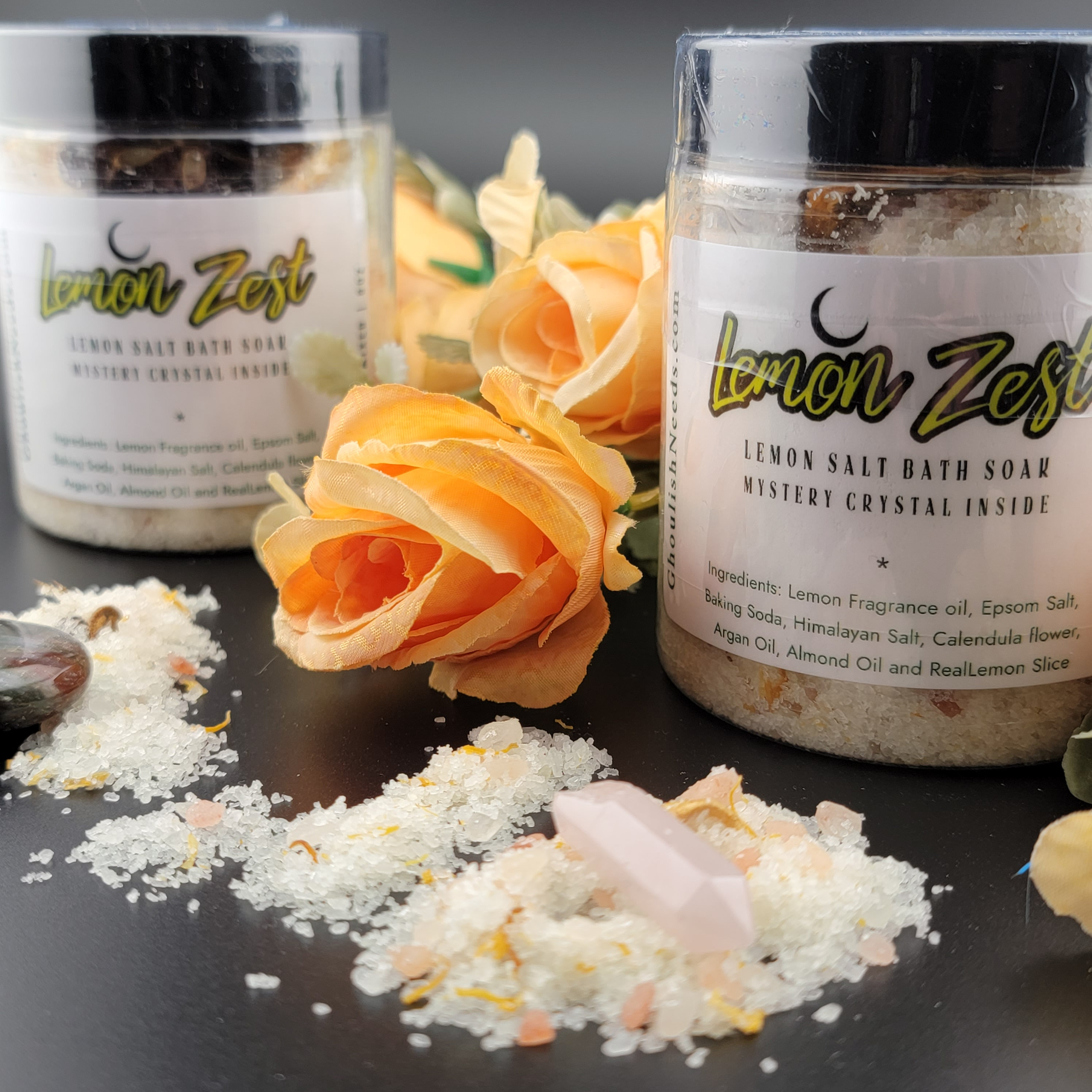 Raw Sugar Epsom Salt Body Wash & Soak, Hibiscus + Argan - 25 fl oz