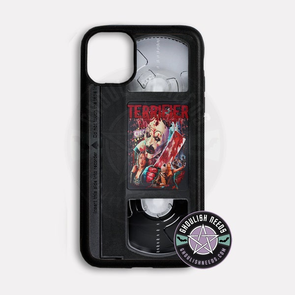 Terrifier VHS Phone case iconic vintage Horror Durable lightweight perfect gift idea iPhone Moto G Pixel Galaxy