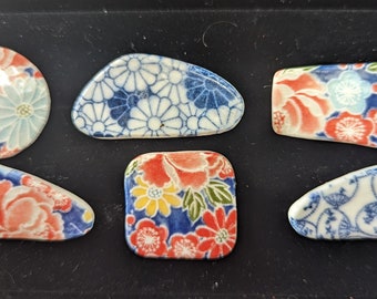 Handmade ceramic brooches