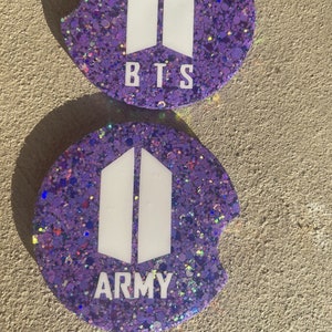 BTS  Car coasters, car cup holders, car accessories, V, jungkook, RM, Jimin, Suga, Jin, J-hope, BTS Army