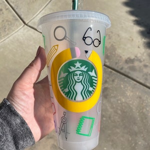 Teacher Starbucks tumbler, Starbucks cold cup, coffee, custom tumbler, cups, teacher
