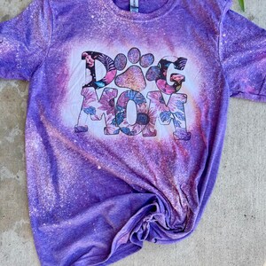 Dog mom shirt, dog parent, dog mom, pet parent, tropical, purple shirt