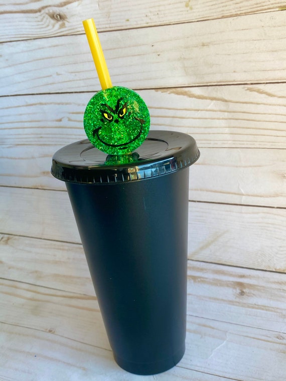 Grinch Straw Topper