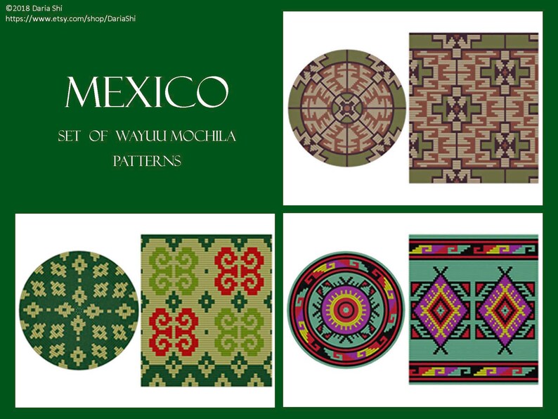 Set Tapestry Crochet PatternMexico Wayuu Patterns Of Bag Charted Mochila Pattern ZuXiTlwOPk