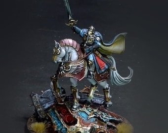 Service Modélisme Commission Peinture Warhammer 40k : Seigneur Solaire Leontus Garde Impériale - Prêt Pour Le Combat Service Modélisme Commission Peinture Warhammer 40k : Seigneur Solaire Leontus Garde Impériale - Prêt Pour Le Combat