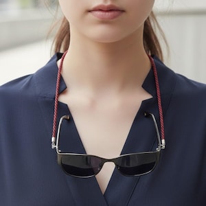 Eyeglass strap eyeglass cord eyeglass chain eyeglasses reading glasses sunglasses various colors image 1