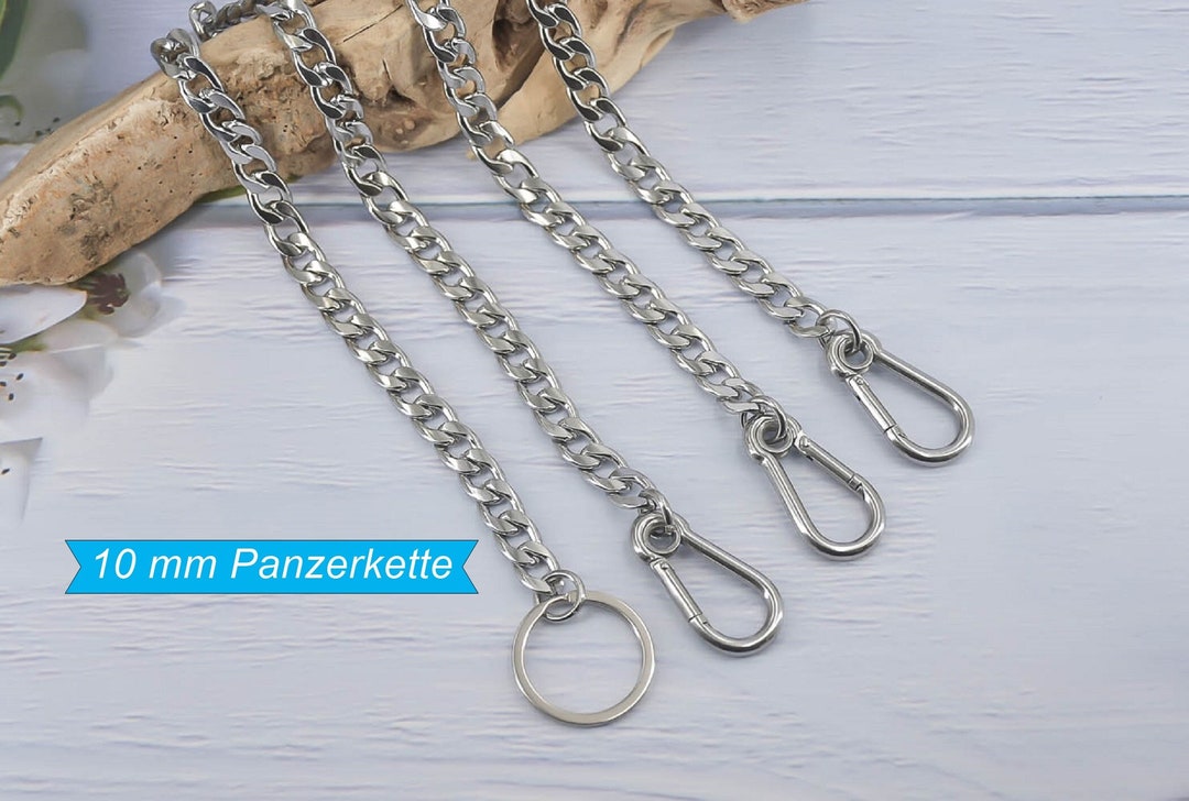 Key Chain / Trouser Chain Stainless Steel 10mm Armored Chain 2 Versch