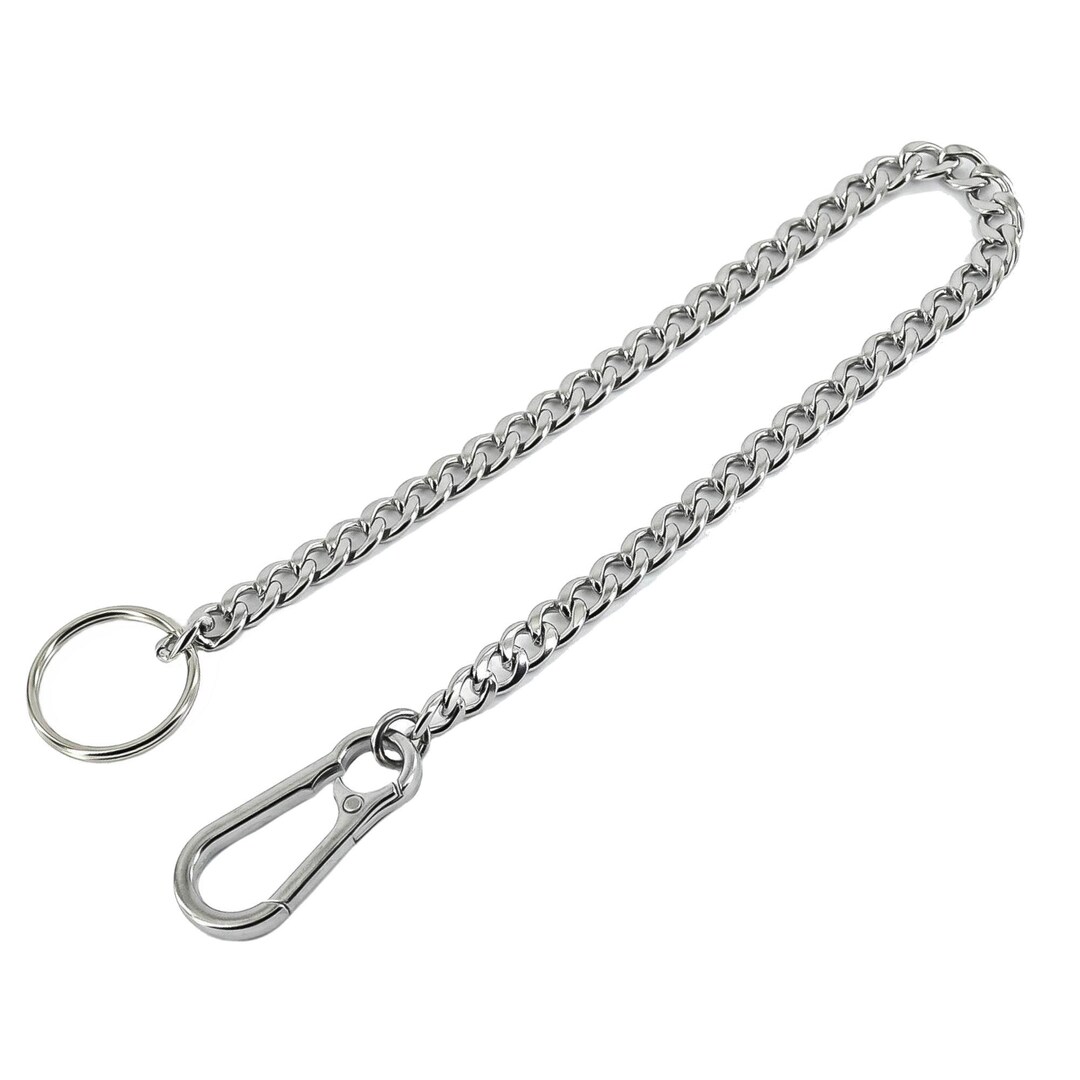 Key Chain / Trouser Chain Stainless Steel 10mm Armored Chain 2 Versch ...