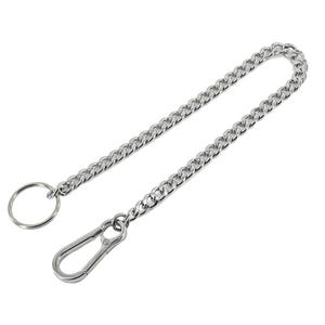 Key chain / trouser chain stainless steel 10mm armored chain 2 versch. Versions